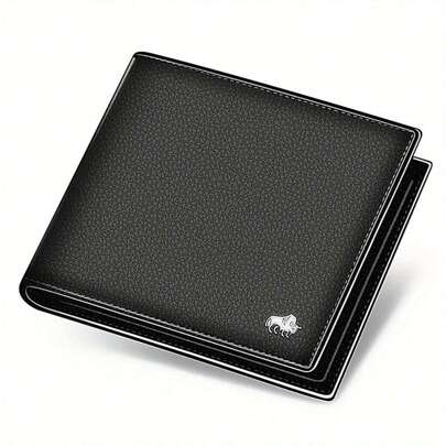  BISON DENIM 皮革男士钱包 奢侈品牌 RFID 双折钱包 拉链零钱包 名片夹钱包 大容量 多卡位 商务休闲风格 生日礼物 毕业礼物 父亲节礼物