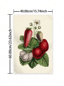 1pc Fruit Tapestry, Botanical Wall Hanging Decor - Orange - View 10