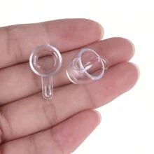 13/17 件/套 1:12 娃娃屋微型透明餐具 DIY 厨房玩具