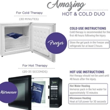 1pc Reusable Hot And Cold Ice Packs, Soft Soft Gel (Blue)- 1 Per Pack For Emergency Kit Bag - Multicolor - View 2