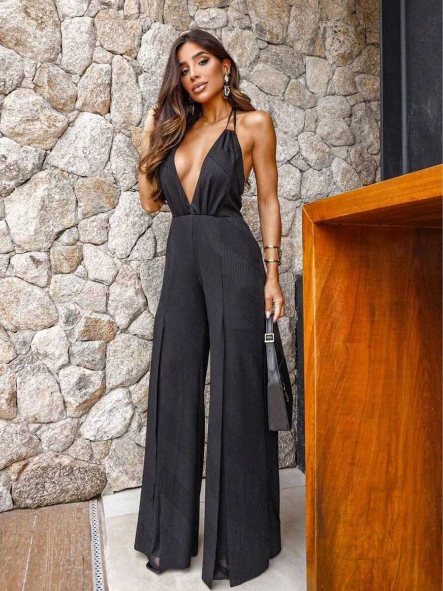 Women Jumpsuits - Black - View 1