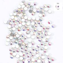 1440Pcs/Bag Crystal Ab Color Non Hotfix Crystal Flatback Nail Rhinestone Diy Nail Charms Nail Gems Nail Supplies Nails - Multicolor - View 4