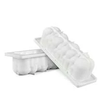 1 件泡泡形硅胶蛋糕模具，用于制作蛋糕、石膏、蜡烛、翻转模具的烘焙工具 - 白色 - 查看 4