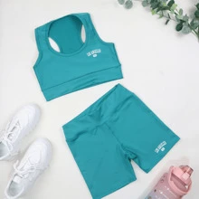 Women Sports Sets - màu xanh lá - Xem 1