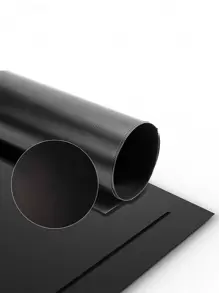 1 件可重复使用烤箱垫，微波炉适用玻璃纤维特氟龙烘焙衬垫，耐热不粘垫 - 黑色 - 查看 5