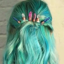 1 件手工天然水晶 U 型髮叉、髮髻裝飾和頭飾聖誕禮物