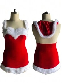 1 套圣诞服装、节日礼服角色扮演服装圣诞服装万圣节