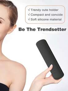 2入組可攜式矽膠化妝刷收納盒,旅行化妝刷收納盒,化妝包化妝包學校用品學生宿舍化妝刷組織器洗衣袋化妝包化妝品收納,適用於旅遊,大學宿舍,女性送禮物感恩節 - 黑色 - 查看 2