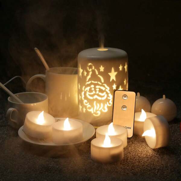 Flameless LED Candles Tea Lights Battery Operated, Realistic Fake