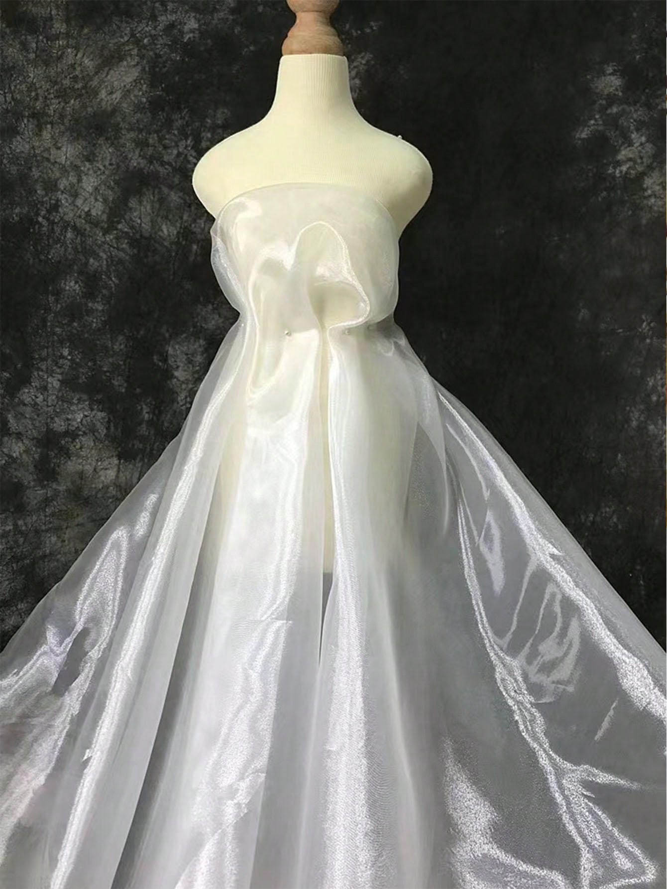 1pc-gradient-white-mesh-fabric-laser-texture-see-through-fabric-long