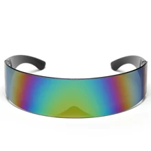 1 pieza Gafas de moda futuristas todo en , gafas de moda para fiestas y uso diario de tendencia, Halloween - Multicolor - Ver 2