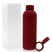 500毫升不銹鋼保溫水瓶,附硅手柄,防漏且雙層真空保溫,不含bpa,24小時冷藏/12小時保溫,易握且耐用,適用於運動、學校、健身房等。男女皆可使用,糖果色系列 - 酒紅色 - 查看 10
