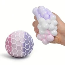 1 Mesh Flour Squeeze Ball, Color Changing Stress Ball, Sensory Calm Focus Toy, Stress Relief Ball - Multicolor - View 4