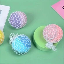 1 Mesh Flour Squeeze Ball, Color Changing Stress Ball, Sensory Calm Focus Toy, Stress Relief Ball - Multicolor - View 3