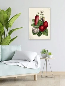 1pc Fruit Tapestry, Botanical Wall Hanging Decor - Orange - View 2