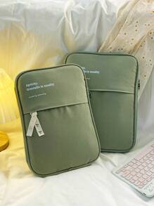 極簡筆記本電腦袋/平板電腦袋適用於13/13.3英寸macbook 10-12.9英寸ipad - 綠色 - 查看 2