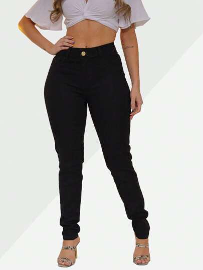 Calça Feminina Skinny com alta elasticidade