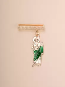 1pc Metal Holy Father Watch Band Charms Decoration Ring Compatible With Apple Watch Bands Accessories Compatible With Galaxy Watch Series Strap Charm - Multicolor - View 5