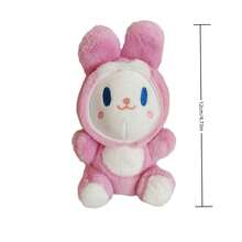 1pc Plush Rabbit Toy Dressed As Cartoon Character 4-inch Claw Machine Doll Keychain Pendant For Bags - Multicolor - View 6