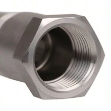 Car Modification Sensor Accessories Filtered Oxygen Sensor Adapter Extension Joint Stainless Steel Filter Joint Threaded Joint Modification Parts - Silver - View 3