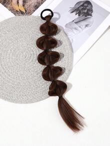 1入y2k風格有趣編織馬尾控髮圈,適用於派對、跳舞、閃閃發光的裝飾、休閒活動、童話和垃圾風格