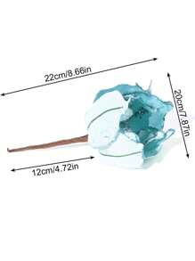 1PC Simulation Flowers Xmas Tree Decorative Pendant Drop Ornaments Glitter Champagne Red Flower Merry Christmas Party Home Garden Decor Home Decor Christmas Decorations Room Decor