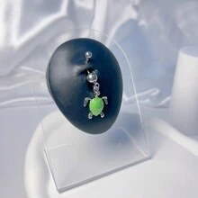 1pc Turtle Decor Navel Belly Ring Stainless Steel Fashion Punk Perfect Piercing For Women & Men Body Jewelry Gift - Multicolor - View 16