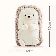 刺蝟毛絨筆袋大容量日式筆盒可愛文具收納盒適合女學生、小學生 - 刺蝟 - 查看 3