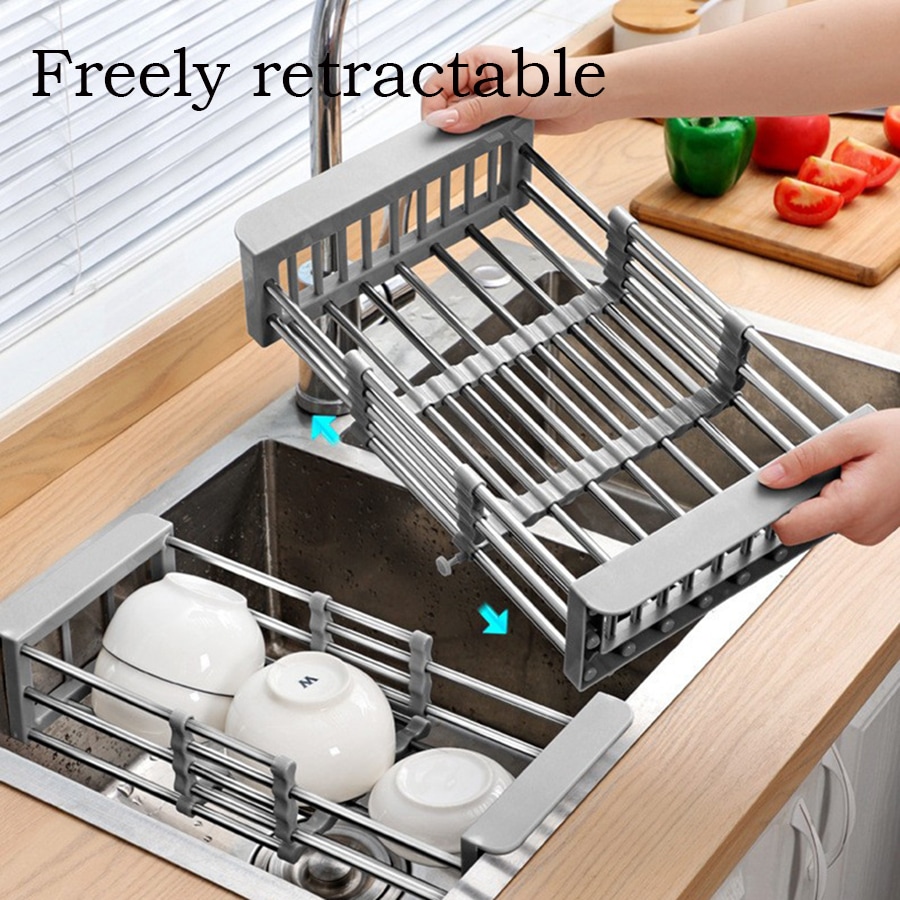Stainless Steel Kitchen Sink Drainer Rack Expandable SHEIN USA