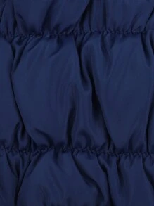 Dog Winter Warm Vest Coat, Pet Adjustable Chest Girth Feather Clothing With Night Reflective For Small Medium Large Dogs - Navy Blue - View 7