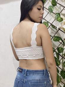 Women Knit Tops - 白色 - 查看 2