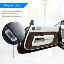 4入組車門迎賓燈標誌影子幽靈進入步驟投影器禮貌燈,適用於 Rx-8 Cx9 A8 Atenza Ruiyi Cx9 車型,車輛款式美化 - 投影燈 - 查看 8