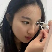 用於配戴隱形眼鏡的便攜式眼部輔助工具,包含眼瞼拉伸器和夾子,易於使用 - 彩色 - 查看 1