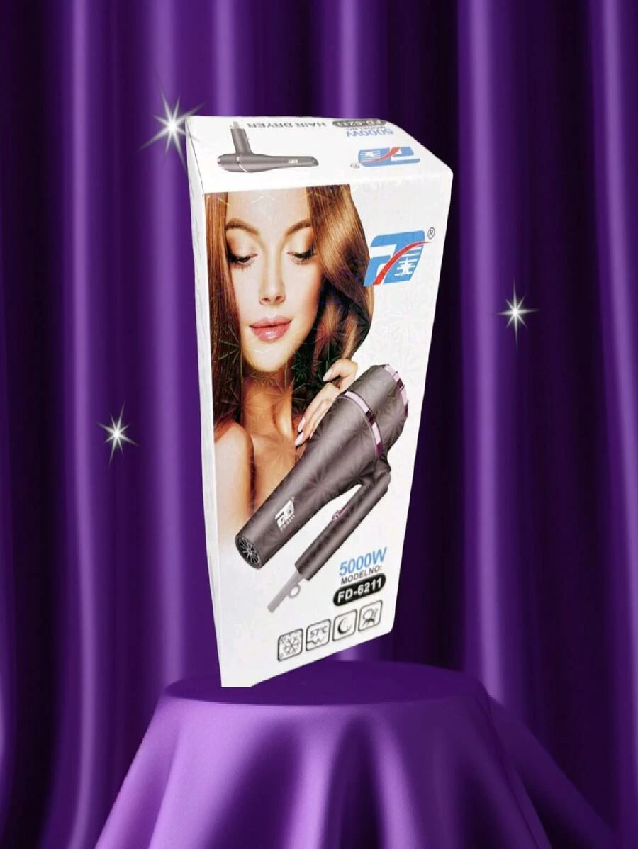 Secadora de cabello profesional Gris, Secadora de Cabello, Secadoras Profesionales para Cabello, Secadora con Difusor para Rizos - Gris - Ver 1