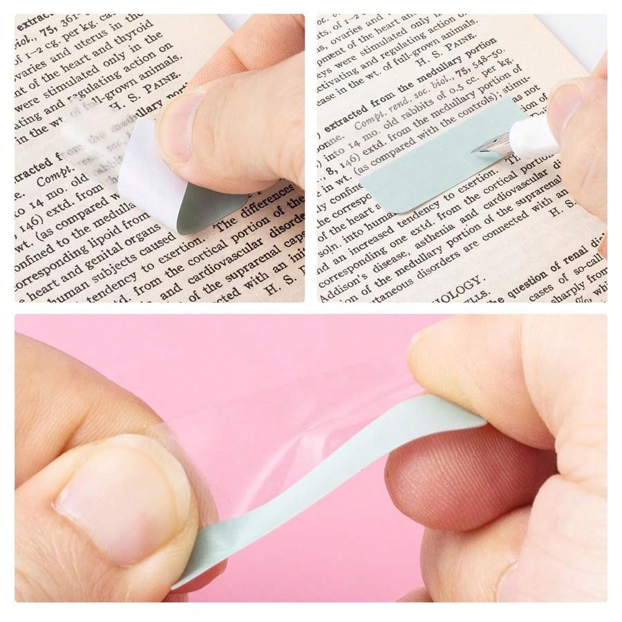 Morandi Colors Translucent Sticky Index Tabs, 3 Different Sizes 6