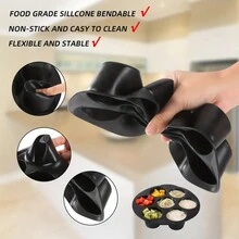 1pc-Black  Baking Cup For Air Fryer - Black - View 5