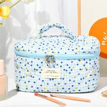 2pcs Coquette Makeup Bag Coquette Aesthetic Cosmetic Bag Large Travel Makeup Organizer Cute Pouch Cotto Kawaii Toiletry Bag - Màu xanh nhạt - Xem 6