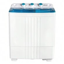 Twin Tube Washing Machine For Apartment, Dorms, RVs, Camping And More, US Standard - 藍色 - 查看 2