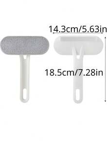 1件装外套除毛器手动衣物绒毛修剪器毛球修剪器家用毛衣绒毛收集器 - 白色 - 查看 2