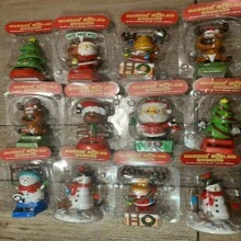 5 Piece Solar Powered Dancing Santa Claus Car Ornament, Swinging Doll Car Decoration, Perfect Christmas Gift For Kids And Car Enthusiasts - 黑與白 - 查看 2