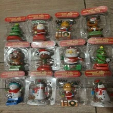 5 Piece Solar Powered Dancing Santa Claus Car Ornament, Swinging Doll Car Decoration, Perfect Christmas Gift For Kids And Car Enthusiasts - 黑與白 - 查看 4