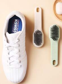 1pc Multifunction Cleaning Brush, Multifunctional liquid shoe brush household press out liquid shoe wash shoe brush tool press soft sweater Cleaning brush - Beige - View 3