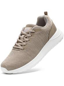 STQ Womens Water Resistant Walking Shoes With Arch Support Athletic Tennis Sneakers - 灰褐色 - 查看 2