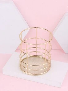 1入組鐵藝化妝掃架 - 金色 - 查看 2