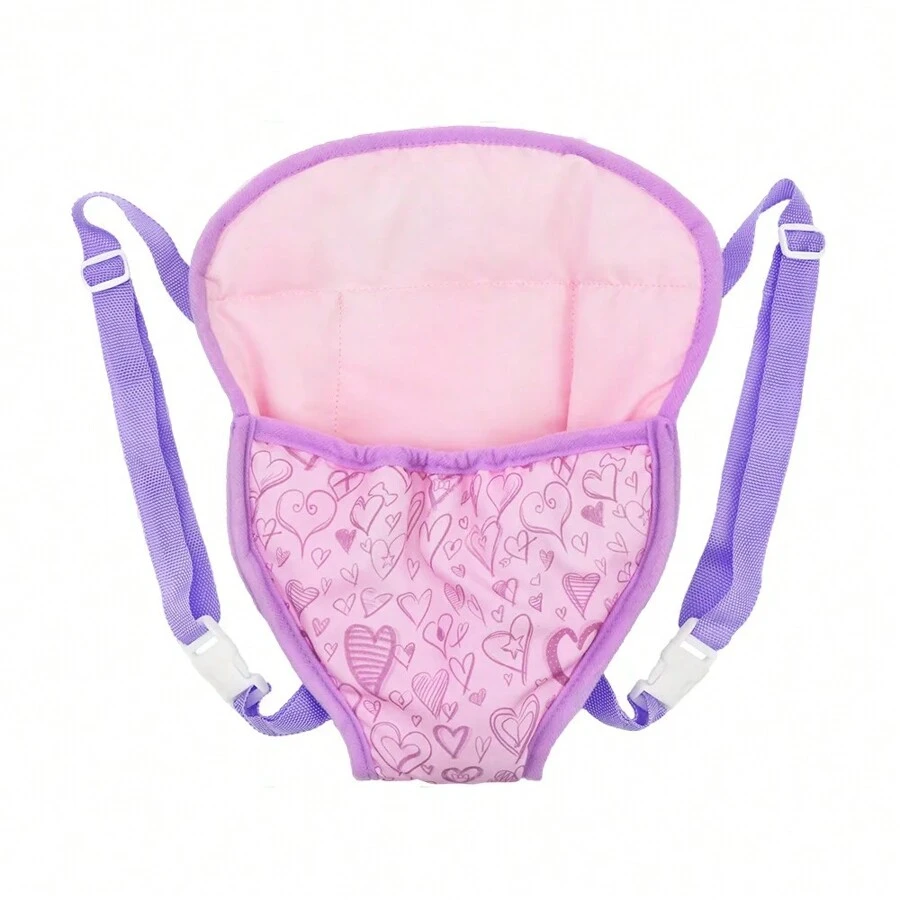 1pc Pink Backpack For Carrying 17inch/43cm Dolls - Pink - View 1