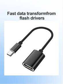 USB C To USB Adapter,Typec C To USB Adapter,USB C Male To USB A Female ,USB 3.0 OTG Adapter Typec-C To USB Adapter Compatible With Lalptop / Tablet / Smartphone With A USB Type-C Port. - Black - View 4