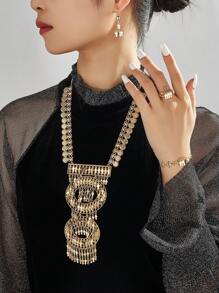 1套時尚優雅的珠寶套裝,適合女士聚會、日常穿著和約會,絕佳禮品選擇