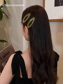 1 件 7 件金屬按扣髮夾,帶塑膠盒髮夾,適合女士、女孩、髮廊、約會、派對、日常佩戴