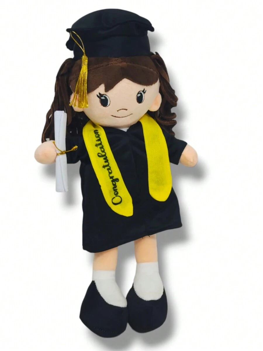 Peluche Graduación Toga Y Birrete Niña Niño - Rosa - Ver 1