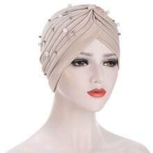 Paquete de 4 gorros para mujer, gorro de quimioterapia, quimioterapia contra el cáncer, pérdida de cabello, mujeres - Multicolor - Ver 7